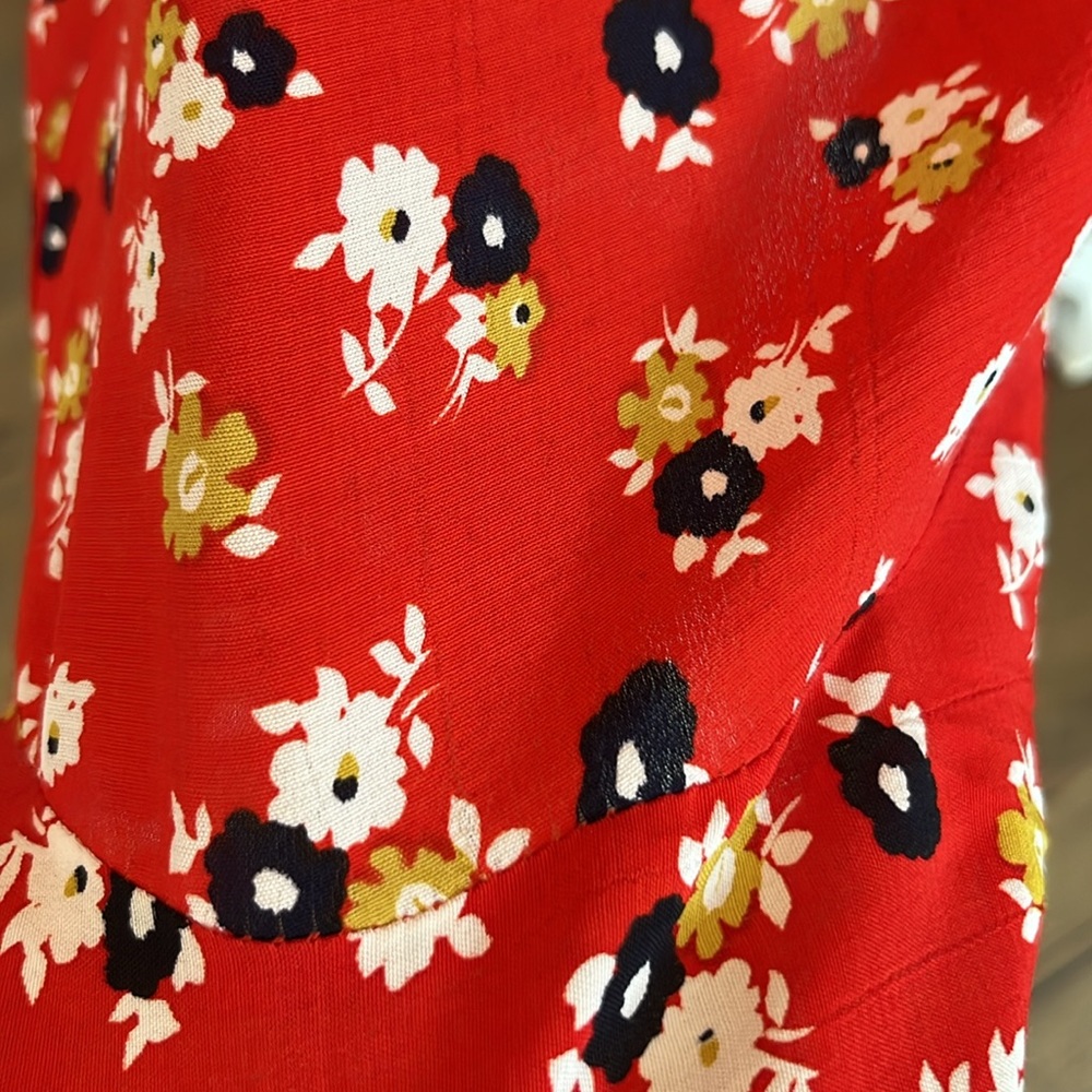 NWT Anthropologie Faithful The Brand Daphne dress poppy red - Picture 6 of 10